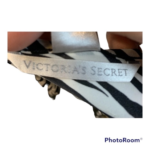 Victoria Secret V-Neck Animal Print Lace Lingerie - Picture 8 of 9